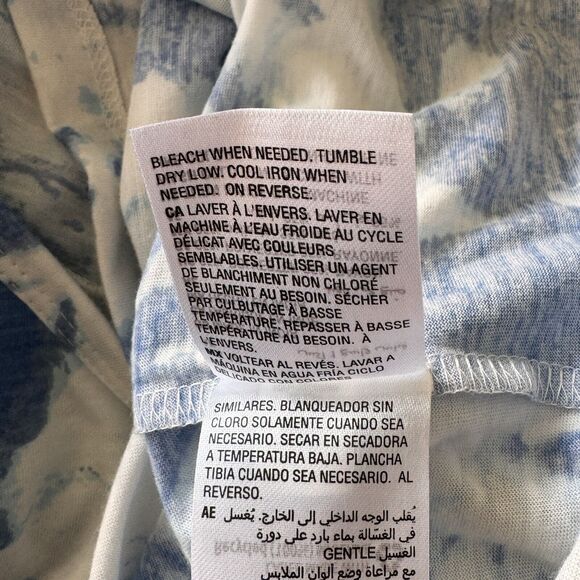 Style & Co 3X-Large Top Graphic Dolman Sleeve V-Neck Tie-Dye "Shine & Sparkle" - Picture 9 of 9